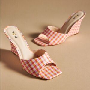 NIB Anthropologie Maeve Square Toe Mules